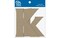 Chipboard Letter 4&#x22; Kk 2pc Natural